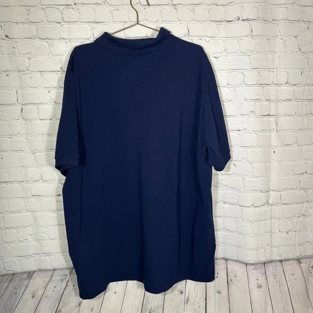 NEW Polo Ralph Lauren Mens 2XB Navy Blue Sash Stripe Big Pony Polo Shirt